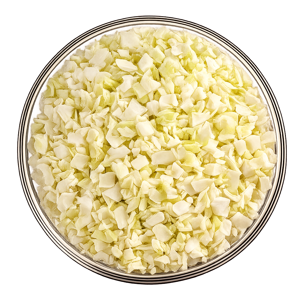 Diced cabbage