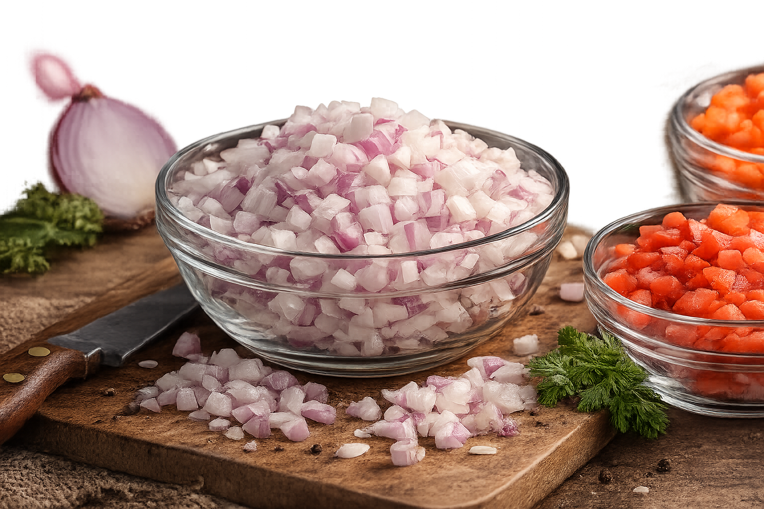 Diced onions