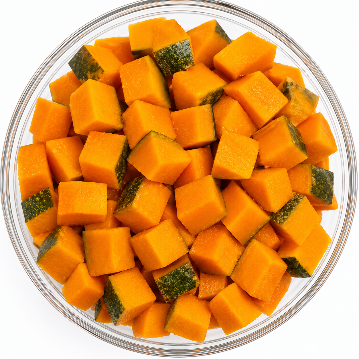 Diced pumpkin